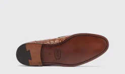 Clearance Scarosso Alessandro Brown Croco Brown - Croco-Printed Calf