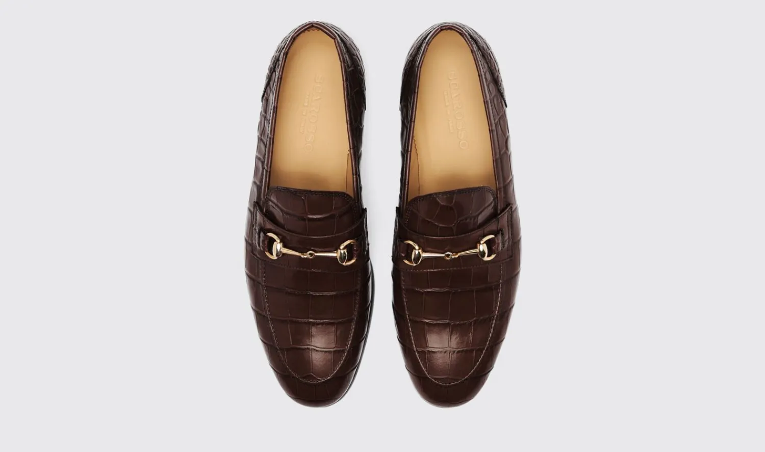 Flash Sale Scarosso Alessandro Dark Brown Croco Dark Brown - Croco-Printed Calf