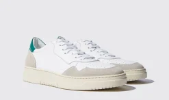 Sale Scarosso Alex Green Edit White/Green - Calf