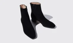 Sale Scarosso Ambra Nera Scamosciata Black - Suede