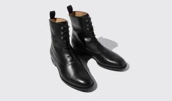 Best Scarosso Archie Black Black - Calf