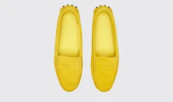 Shop Scarosso Ashley Yellow Suede Yellow - Suede