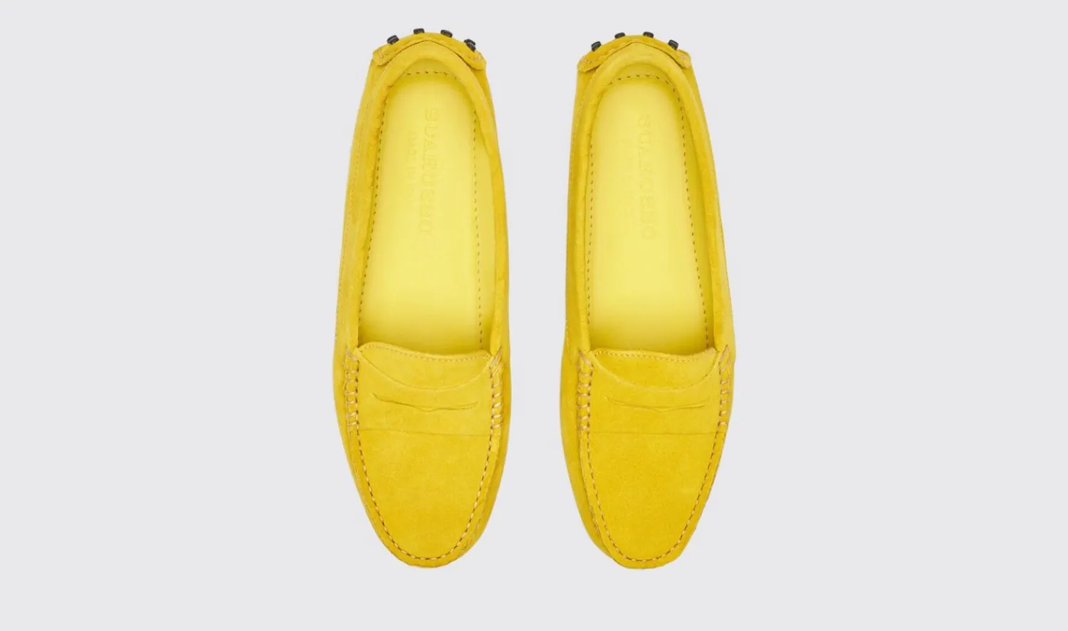 Shop Scarosso Ashley Yellow Suede Yellow - Suede
