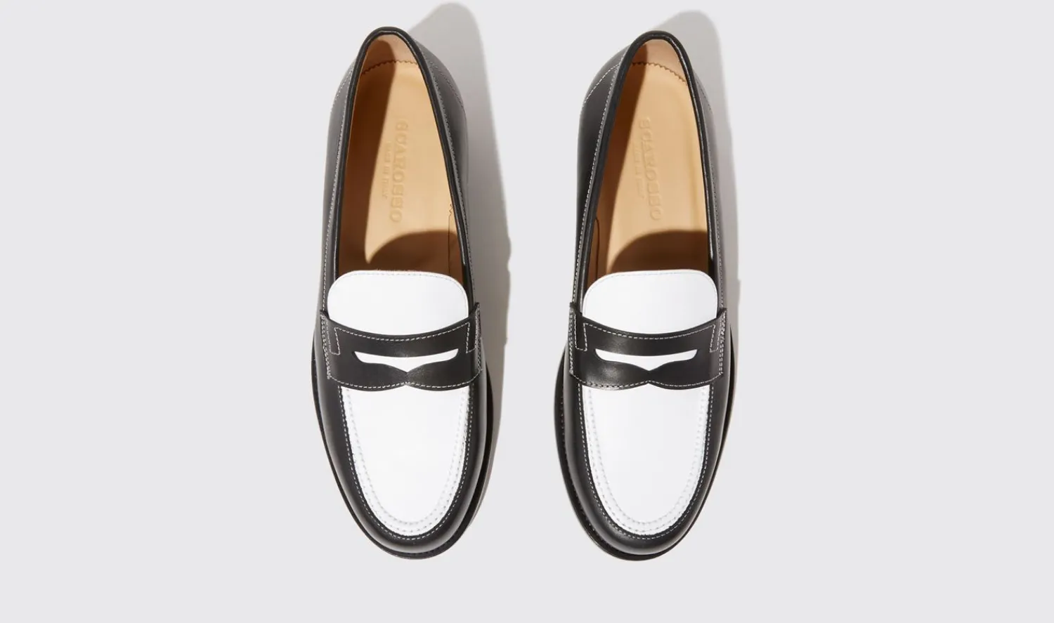 Best Sale Scarosso Austin Black Edit Black & White - Calf