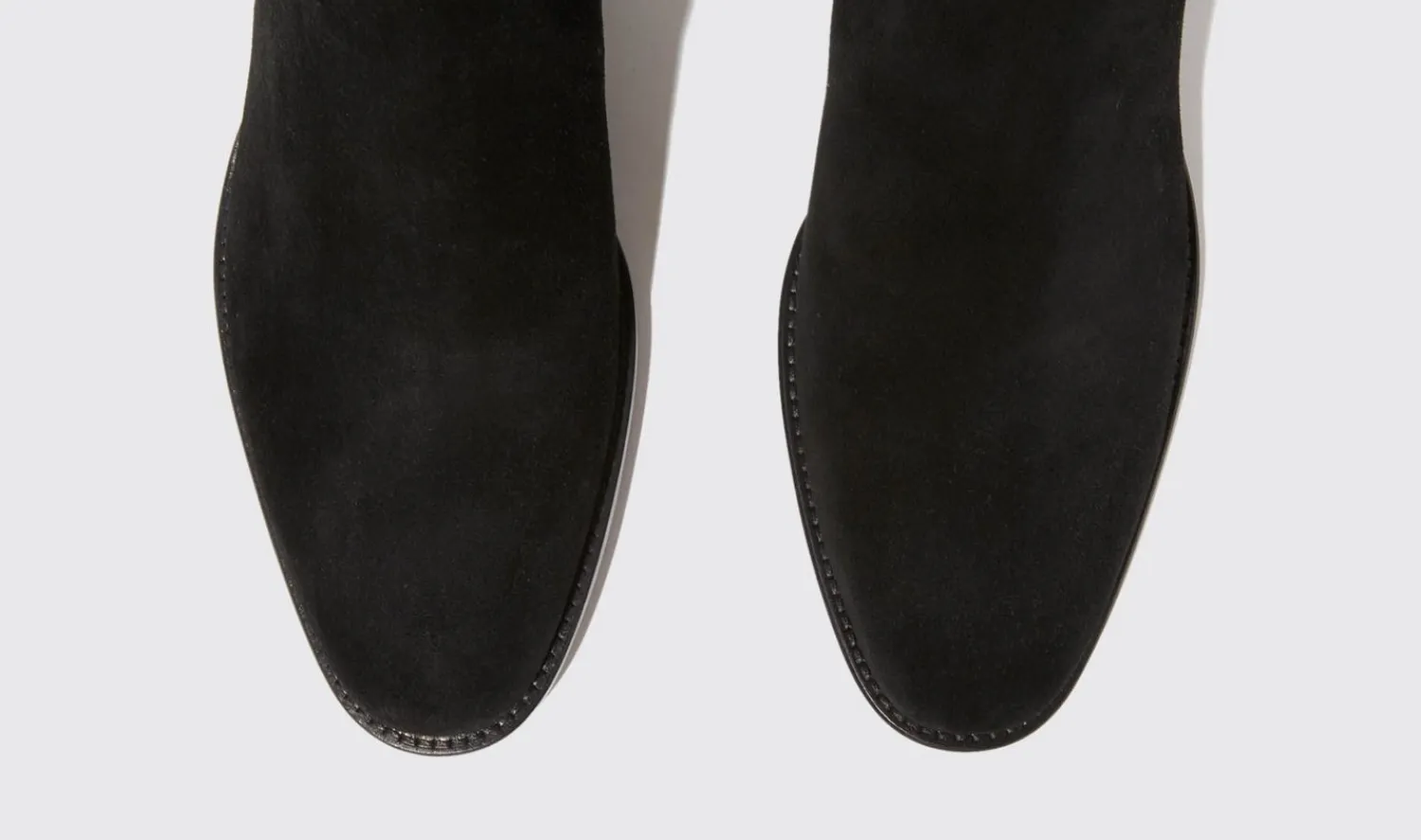 Cheap Scarosso Axel Black Suede Black - Suede