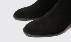 Cheap Scarosso Axel Black Suede Black - Suede