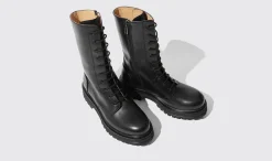 Shop Scarosso Cara Black Black - Calf
