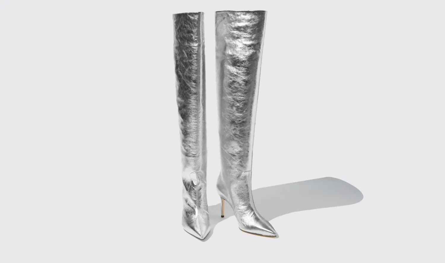 Cheap Scarosso Carra Silver Silver - Calf