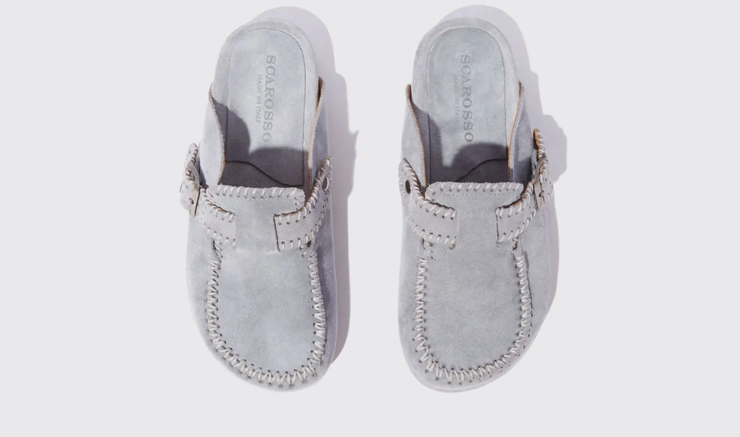 Clearance Scarosso Cheyenne Morning Light Blue - Suede