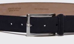 Flash Sale Scarosso Cintura Blu Classica Blue Suede