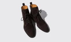 Cheap Scarosso Dante Moro Scamosciato Dark Brown Suede
