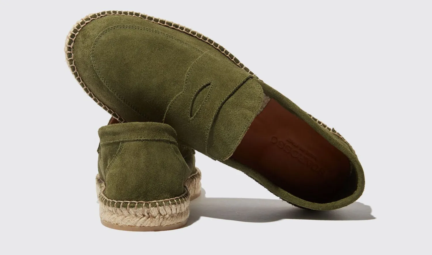Shop Scarosso Diego Green Suede Green - Suede
