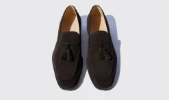 Cheap Scarosso Duccio Ebano Scamosciato Leggero Dark Brown Suede