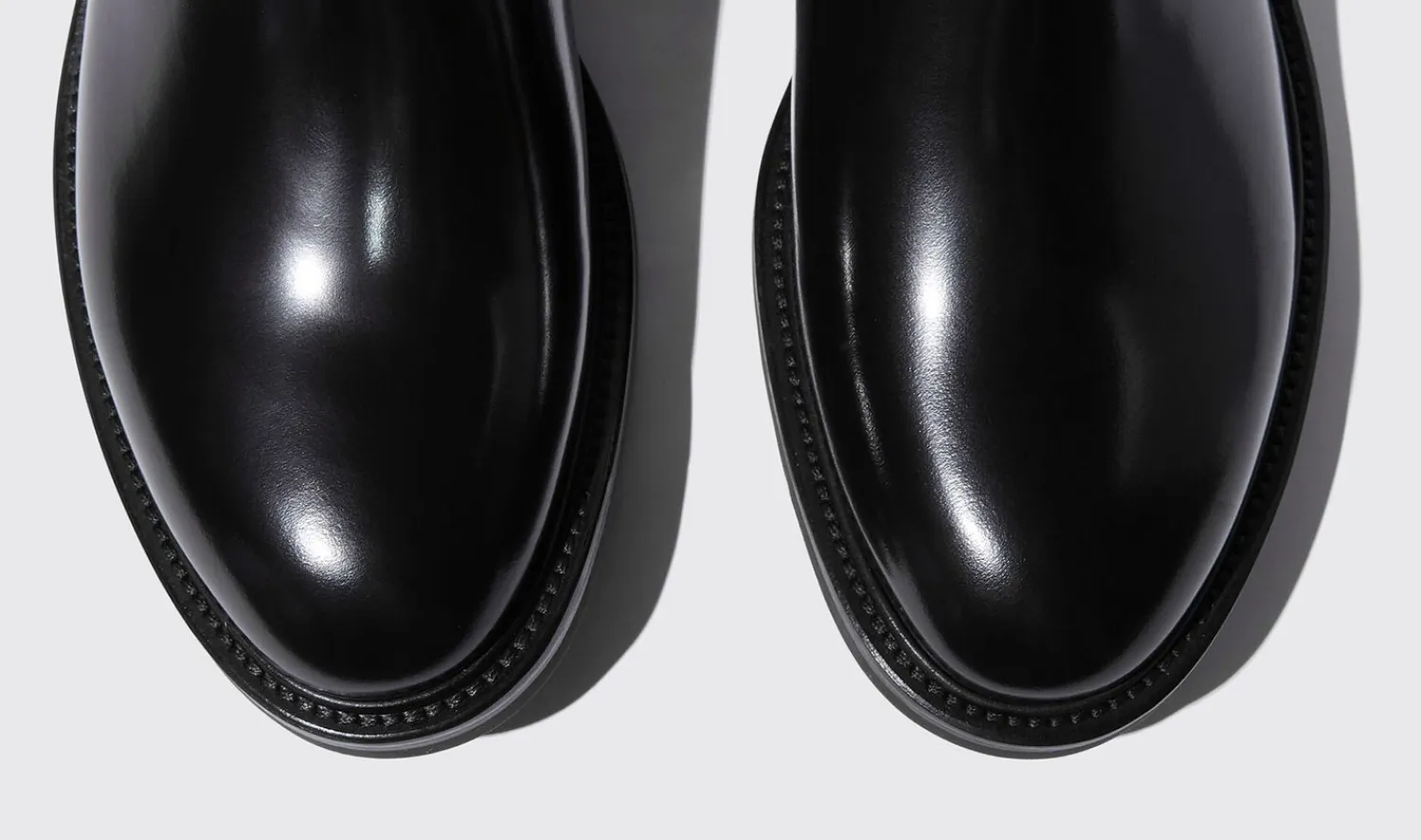 Best Sale Scarosso Eric Black Bright Black - Brushed Calf