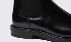 Best Sale Scarosso Eric Black Bright Black - Brushed Calf