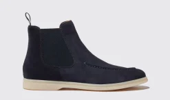 Store Scarosso Eugenia Blu Scamosciata Blue - Suede Leather