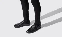 Shop Scarosso Fabio Nero Intenso Black Black - Calf