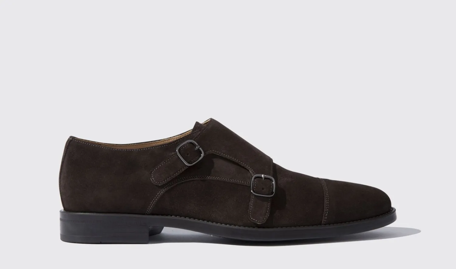 Shop Scarosso Francesco Moro Scamosciato Dark Brown Suede