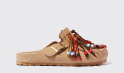 Clearance Scarosso Geo Beige Beige - Suede