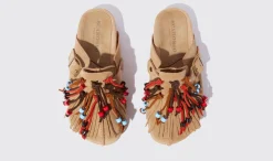 Clearance Scarosso Geo Beige Beige - Suede