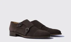 Cheap Scarosso Gervasio Ebano Scamosciato Leggero Dark Brown Suede - Light Line