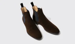 Shop Scarosso Giancarlo Moro Scamosciato Brown Suede