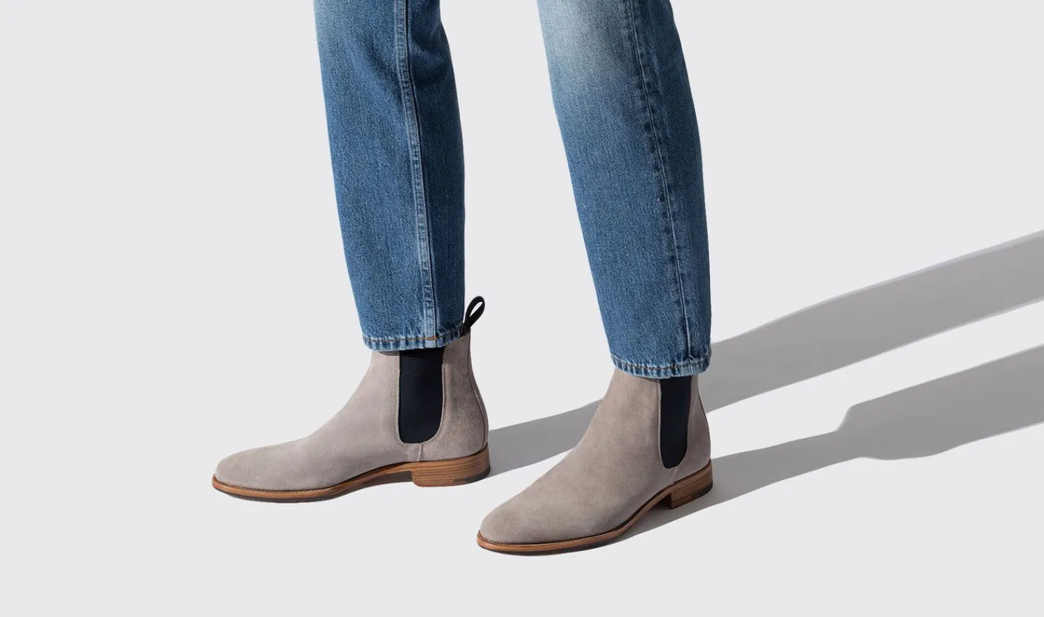 Shop Scarosso Giancarlo Taupe Taupe Suede