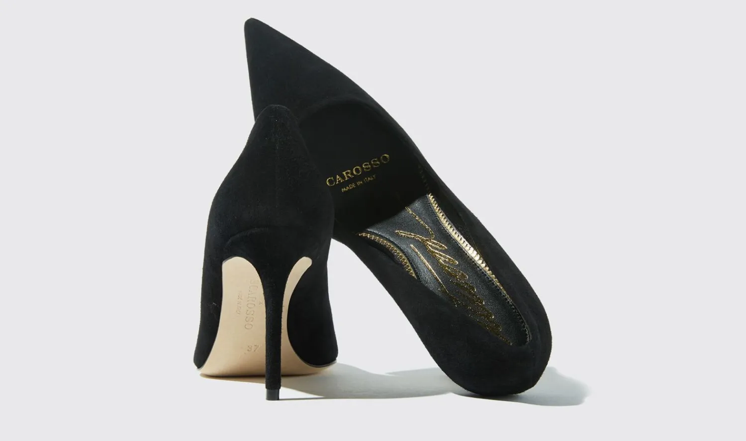 New Scarosso Gigi Black Suede Black - Suede