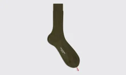 Cheap Scarosso Green Cotton Calf Socks Green - Cotton