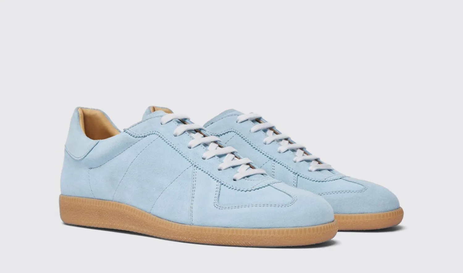Clearance Scarosso Hans Light Blue Suede Light Blue - Suede