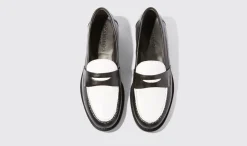 Store Scarosso Harper Black Edit Black & White - Calf