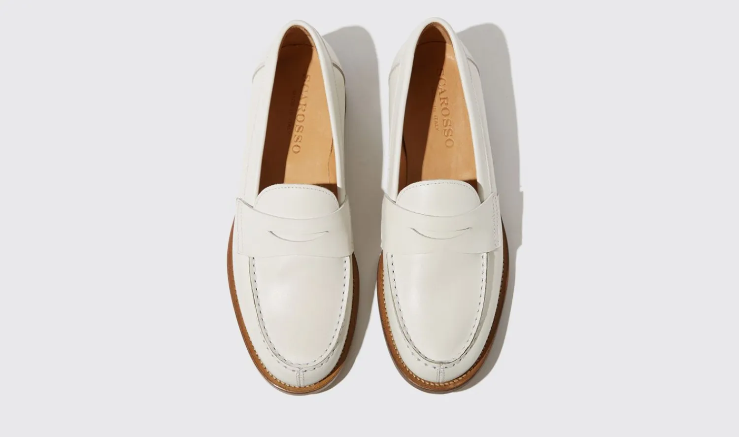 Store Scarosso Harper White White - Calf Leather