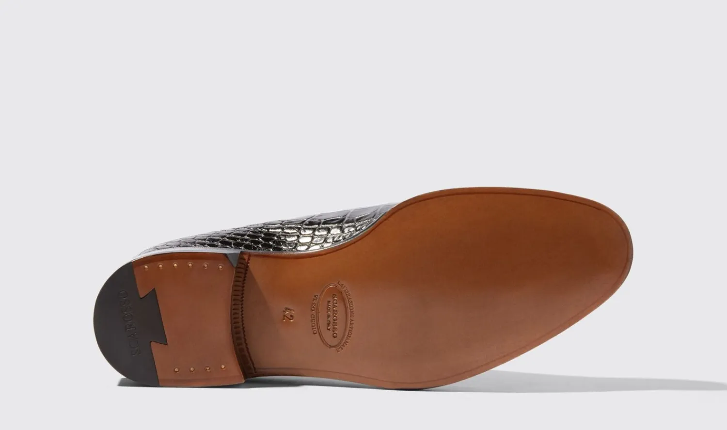 Best Sale Scarosso Ignazio Nero Cocco Black - Croco-Printed Calf