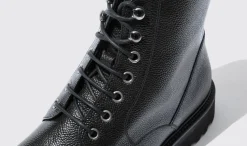 Cheap Scarosso Jackie Grain Black Black - Calf