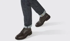 Cheap Scarosso Jackie Grain Brown Brown - Calf