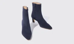 Shop Scarosso Kitty Blue Suede Blue - Suede