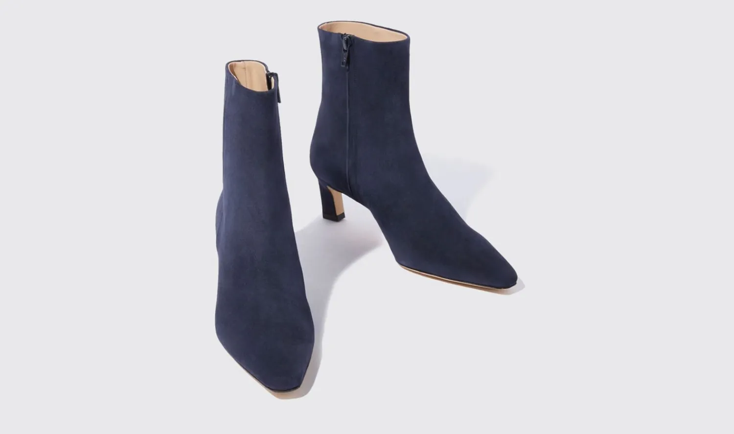 Shop Scarosso Kitty Blue Suede Blue - Suede