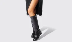 Cheap Scarosso Lauren Black Black - Calf