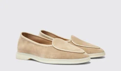 Clearance Scarosso Livia Oat Suede Oat - Suede