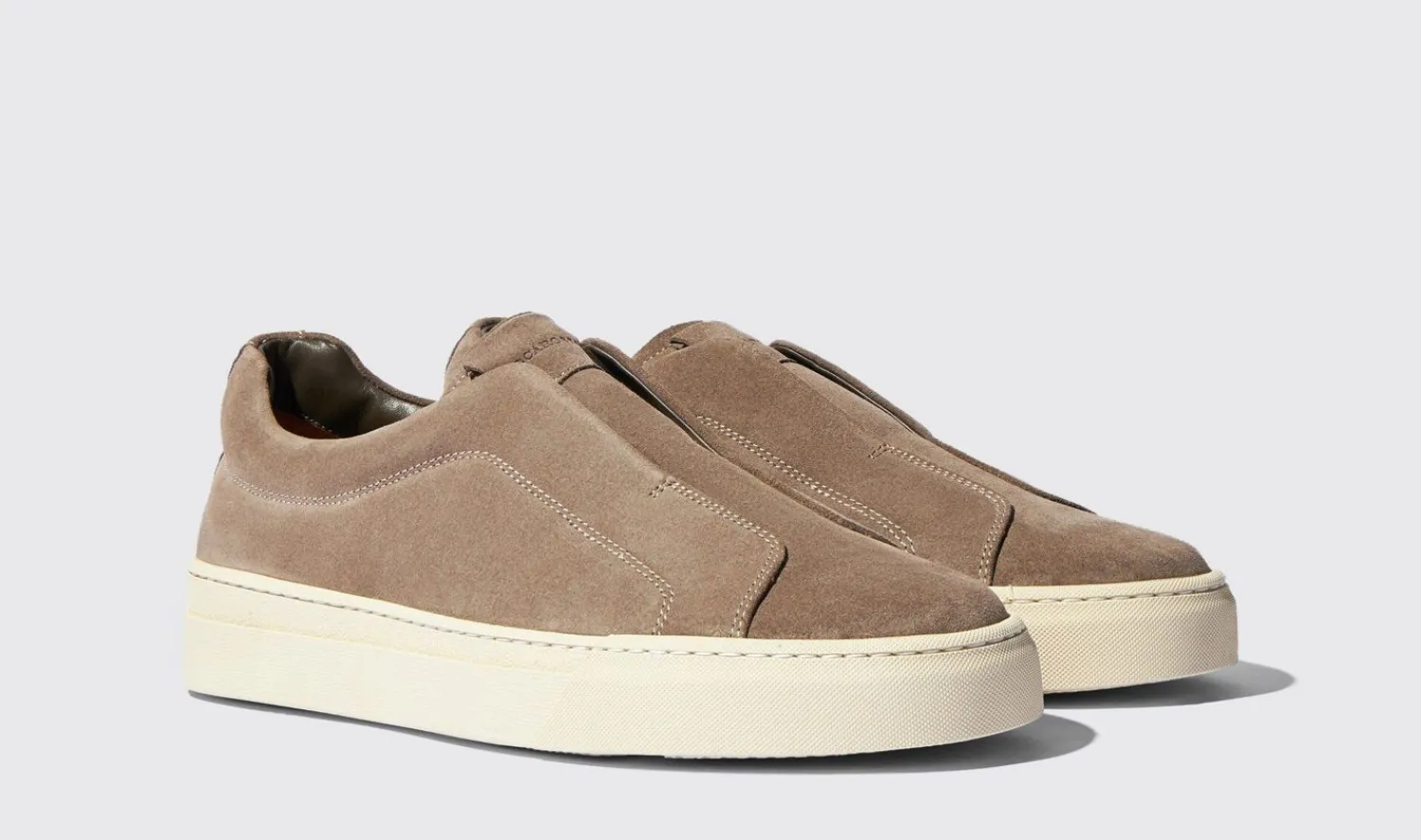 Sale Scarosso Luca Taupe Suede Taupe - Suede