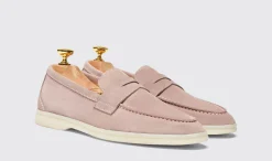 Shop Scarosso Luciana Pink Suede Pink - Suede