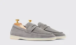 Online Scarosso Luciano Grey Suede Grey - Suede