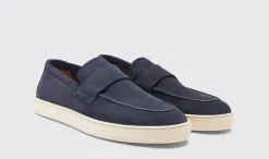Cheap Scarosso Lucio Blue Suede Blue - Suede