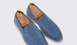 New Scarosso Ludovica Acciaio Scamosciata Steel Blue - Suede
