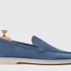 New Scarosso Ludovico Acciaio Scamosciato Steel Blue - Suede