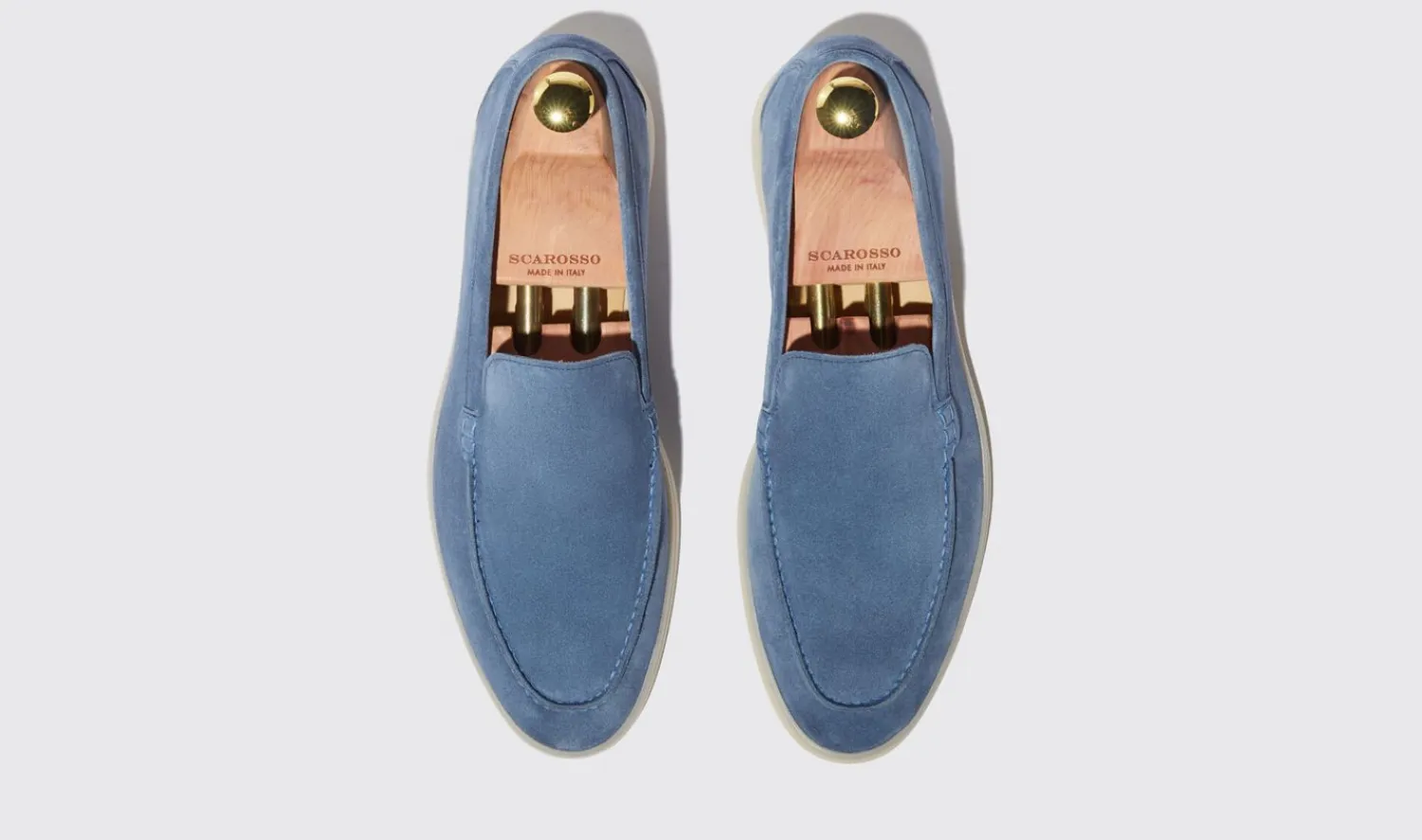 New Scarosso Ludovico Acciaio Scamosciato Steel Blue - Suede