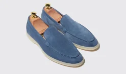 New Scarosso Ludovico Acciaio Scamosciato Steel Blue - Suede