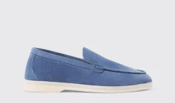 Cheap Scarosso Ludovico Boy Steel Suede Steel Blue - Suede