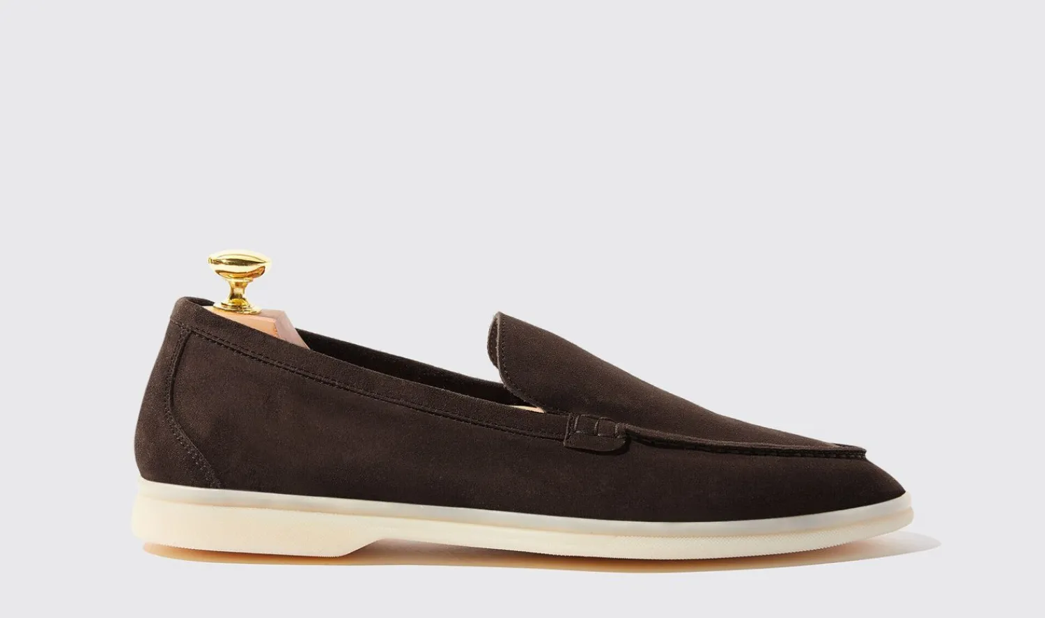Hot Scarosso Ludovico Moro Scamosciato Dark Brown - Suede