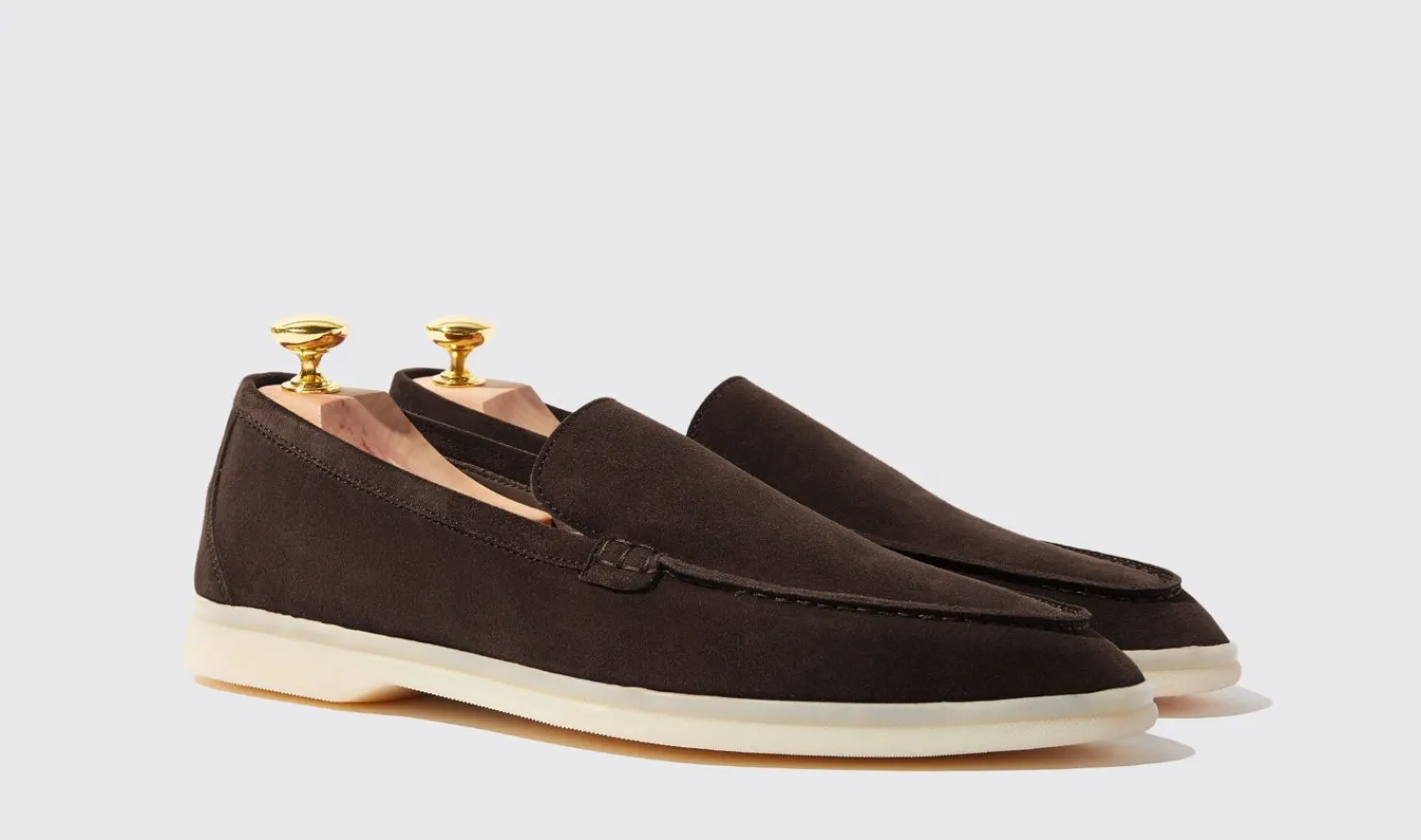 Hot Scarosso Ludovico Moro Scamosciato Dark Brown - Suede